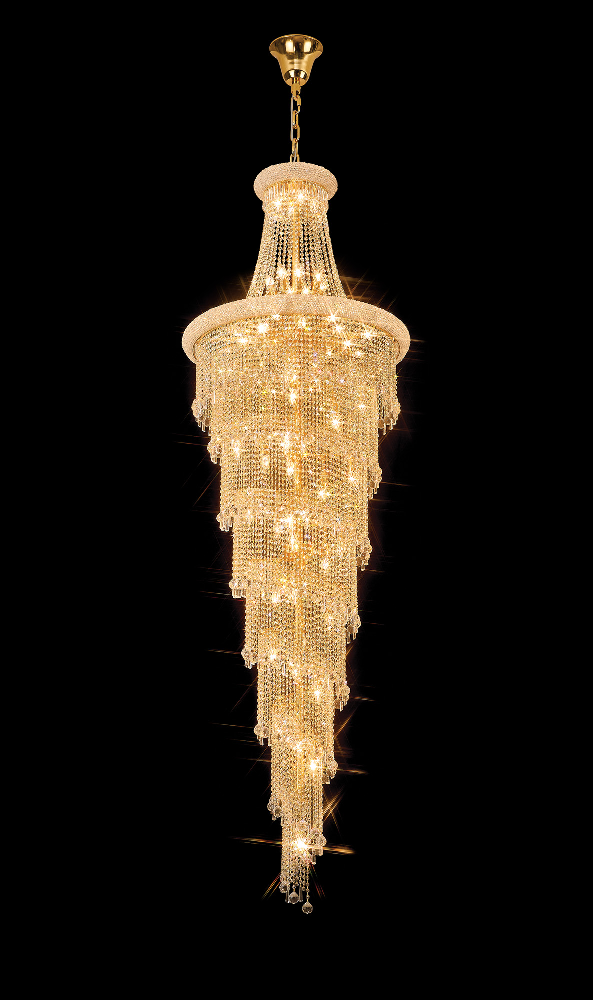 Alexandra Gold Crystal Ceiling Lights Diyas Statement Crystal Fittings Alexandra Gold Crystal Ceiling Lights Diyas Statement Crystal Fittings